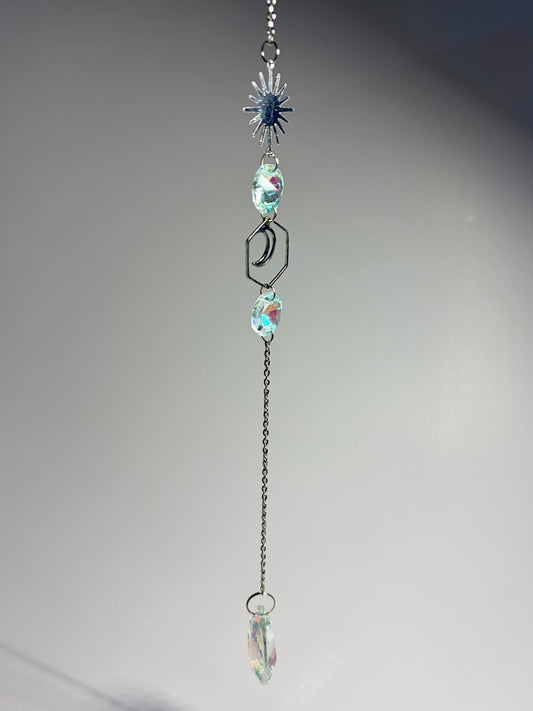 Moon and Sun Crystal Suncatcher Hanger