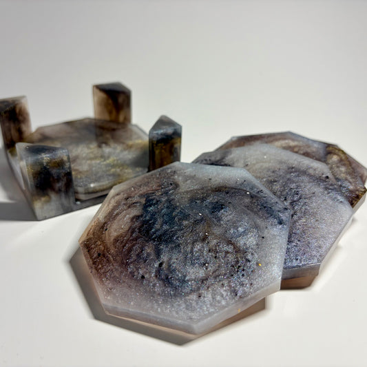 Black Coaster Set