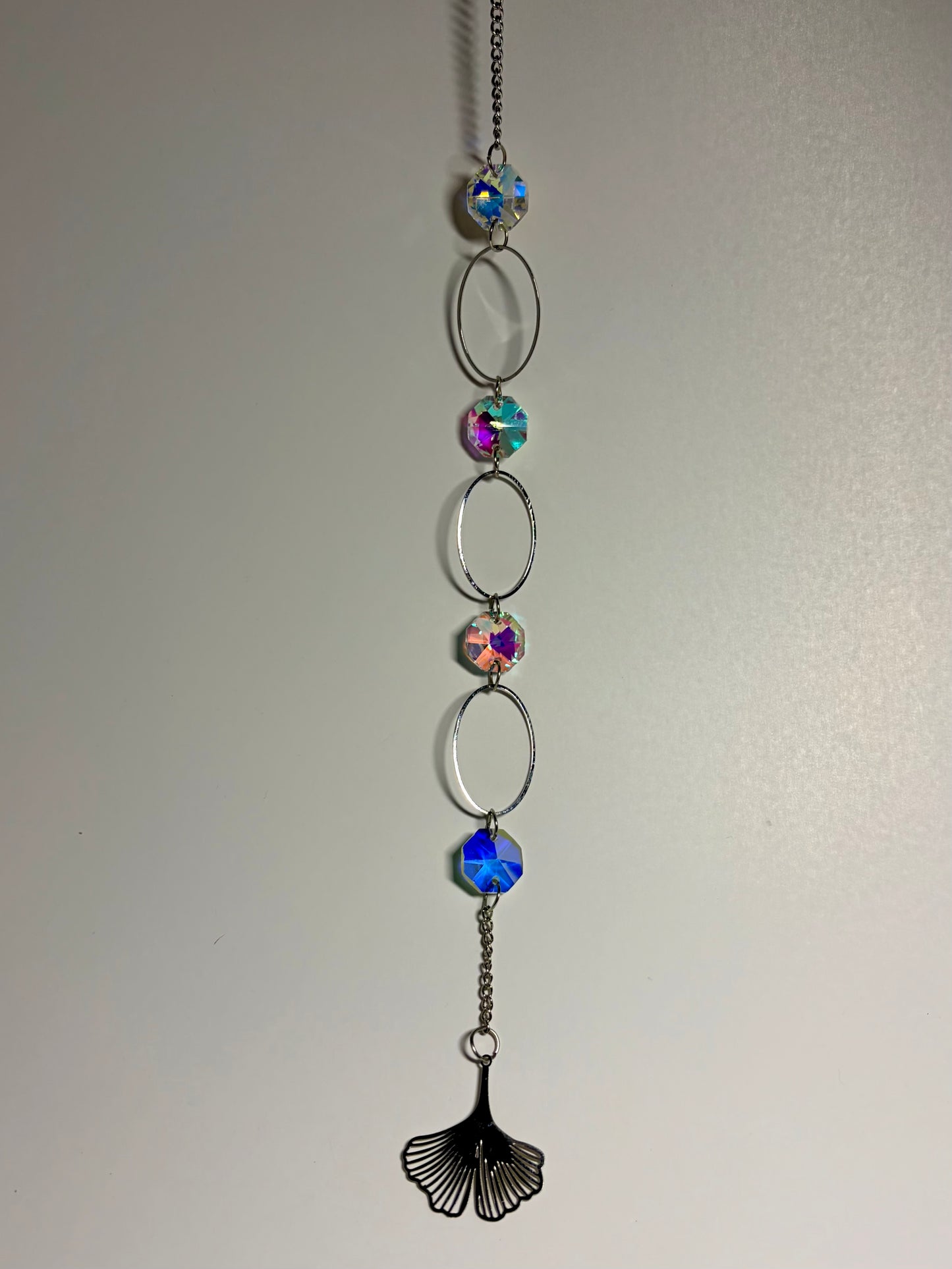 Ring Leaf Crystal Suncatcher Hanger