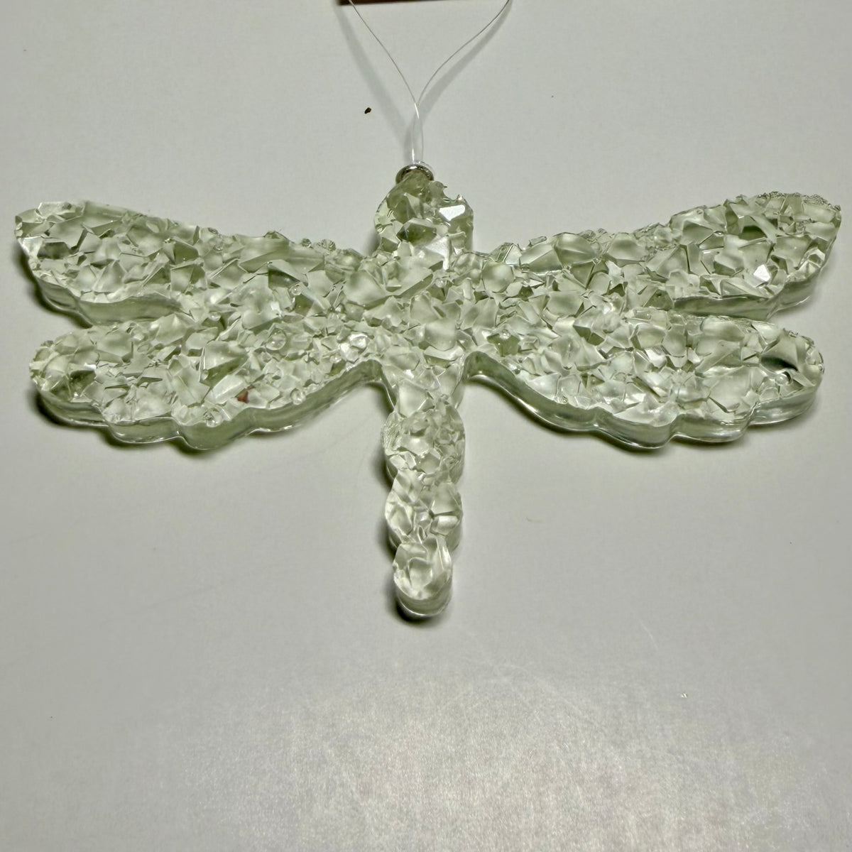 Druzy Crystal Dragonfly Charm Ornament