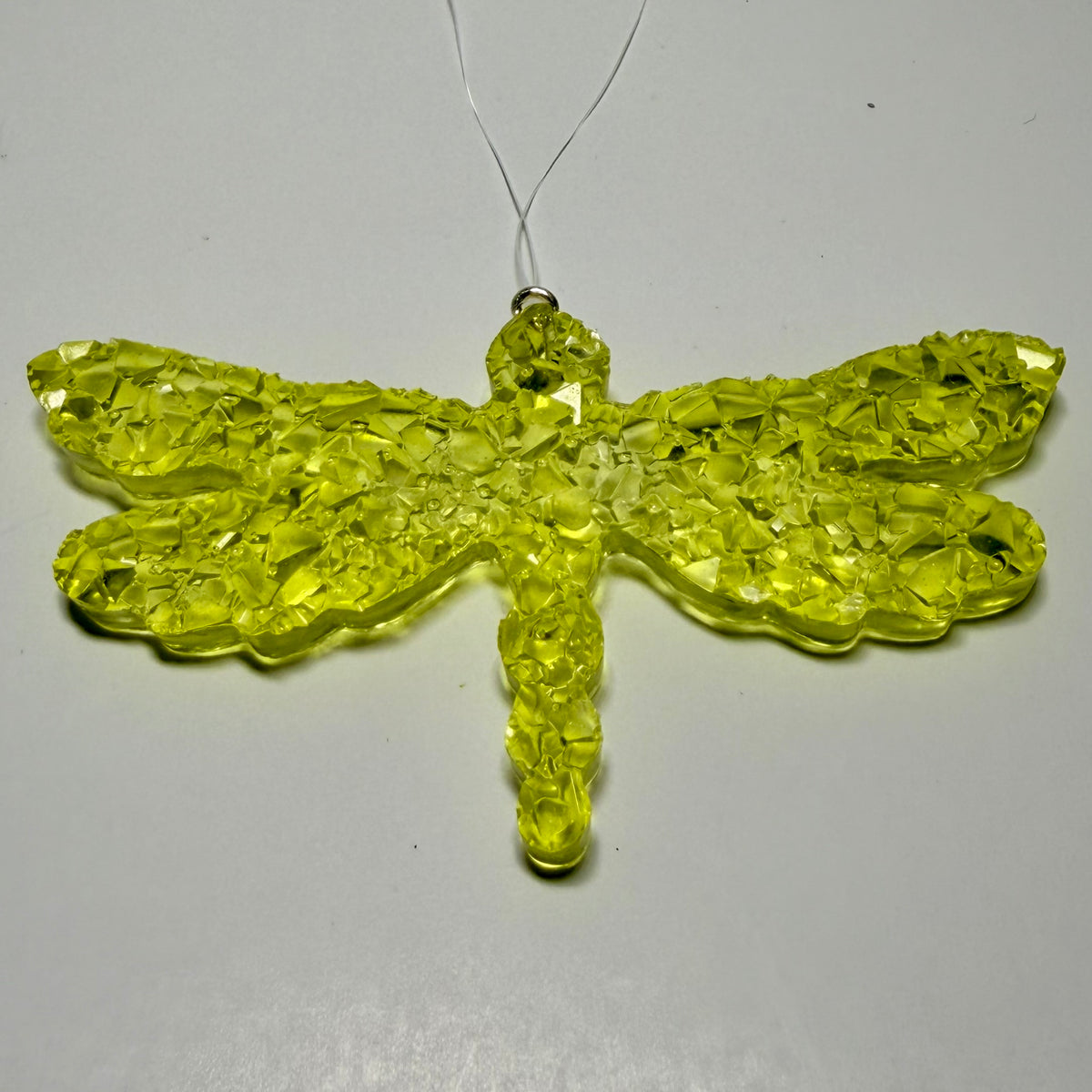 Druzy Crystal Dragonfly Charm Ornament