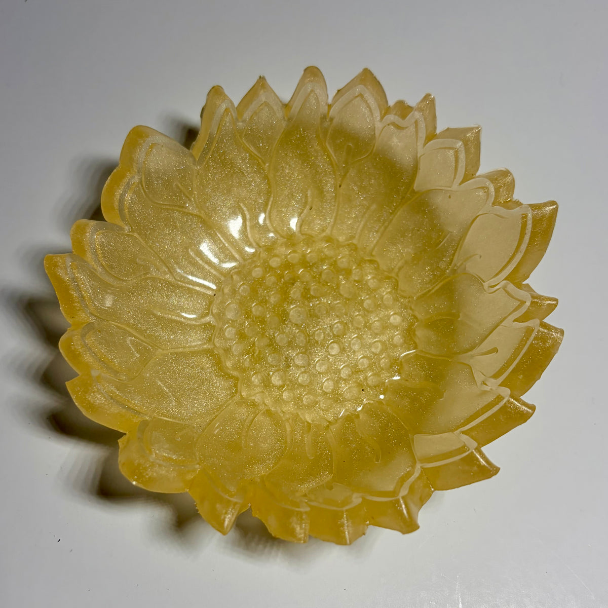 Handmade Resin Flower Trinket Bowl