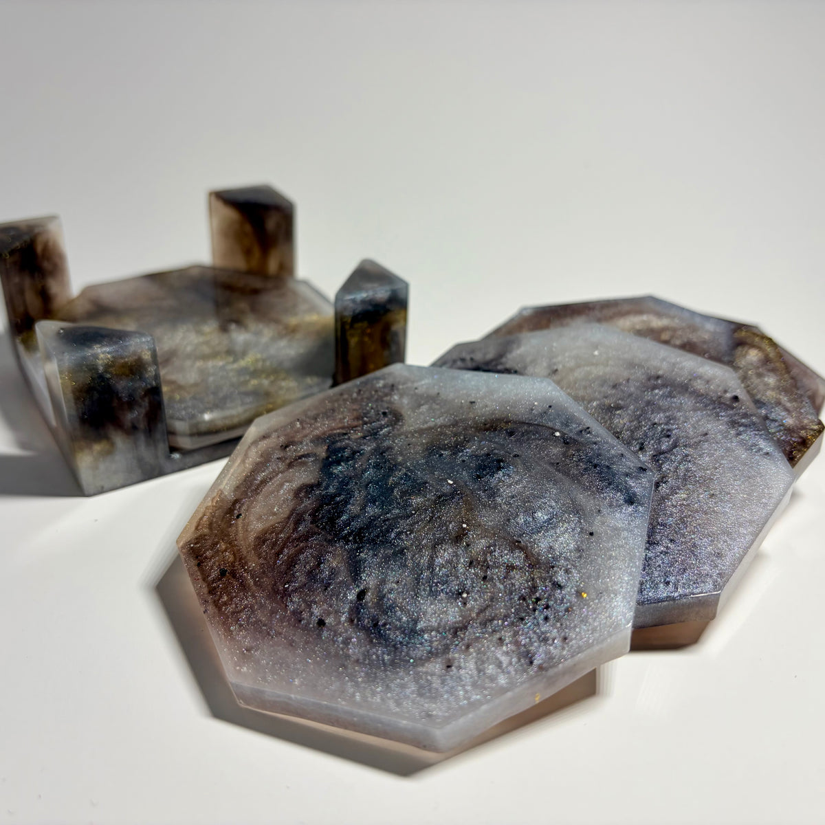 Black Coaster Set
