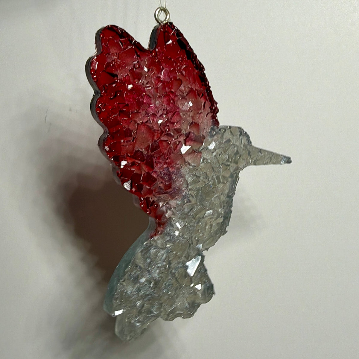 Druzy crystal hummingbird - design 1