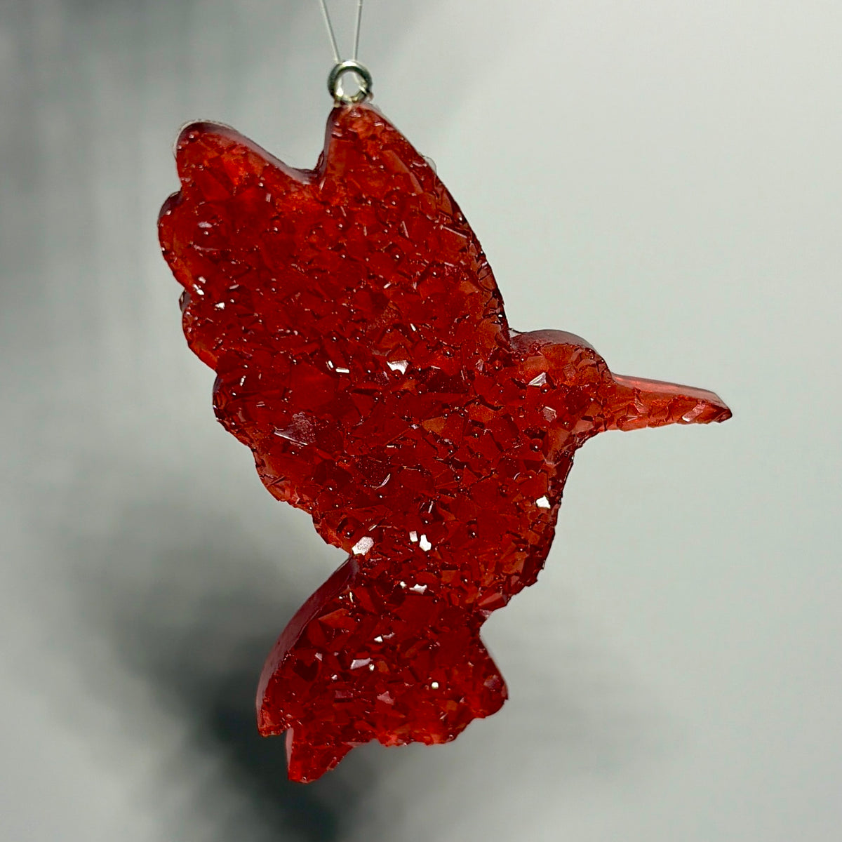 Druzy crystal hummingbird - design 5