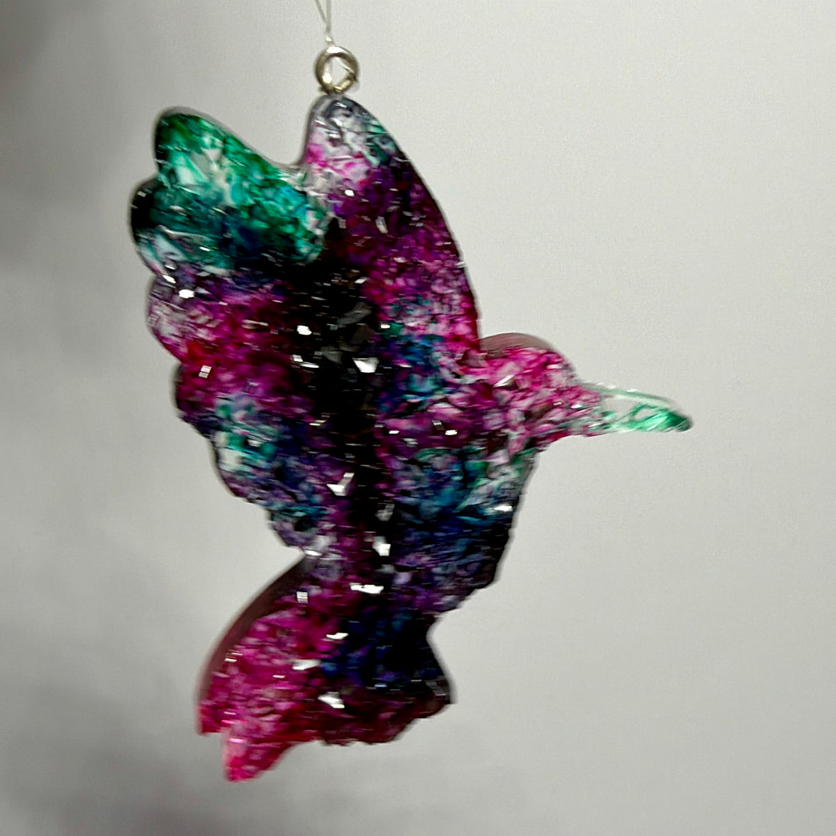 Druzy crystal hummingbird - design 7