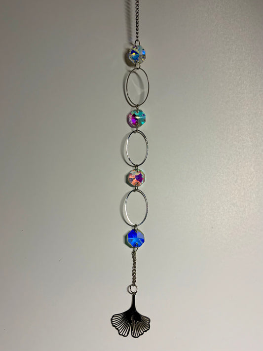 Ring Leaf Crystal Suncatcher Hanger
