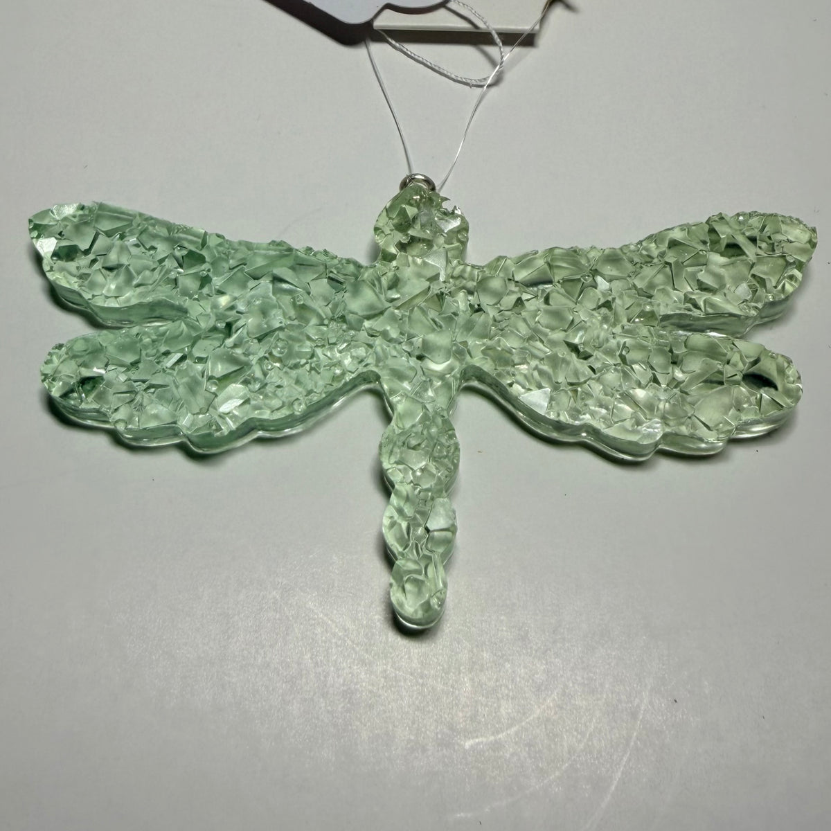 Druzy Crystal Dragonfly Charm Ornament