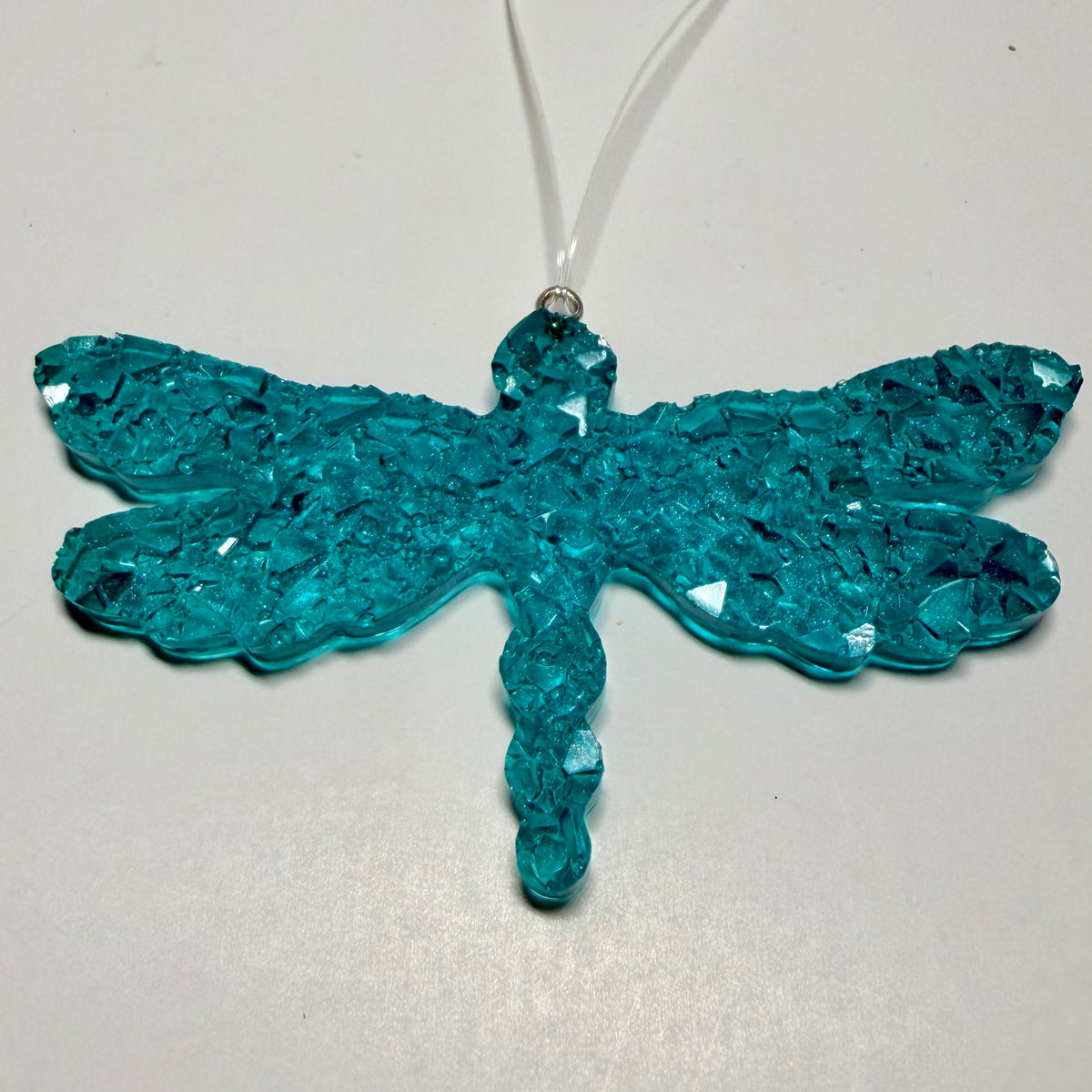 Druzy Crystal Dragonfly Charm Ornament