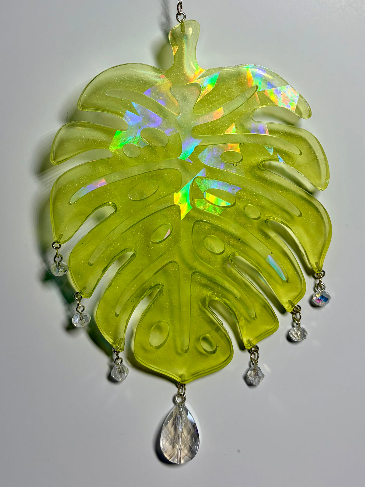 Tropical Monstera Leaf Resin Suncatchers