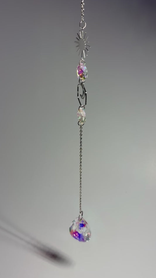 Moon and Sun Crystal Suncatcher Hanger